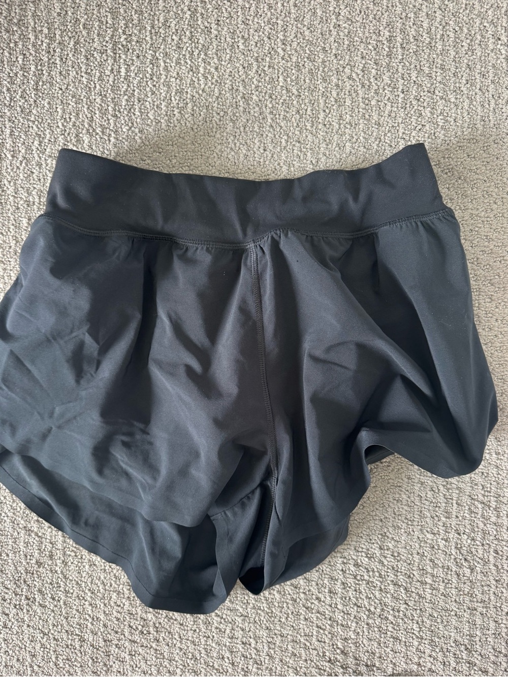 Women’s Black Athletic Shorts with Wide Waistband